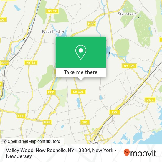 Valley Wood, New Rochelle, NY 10804 map