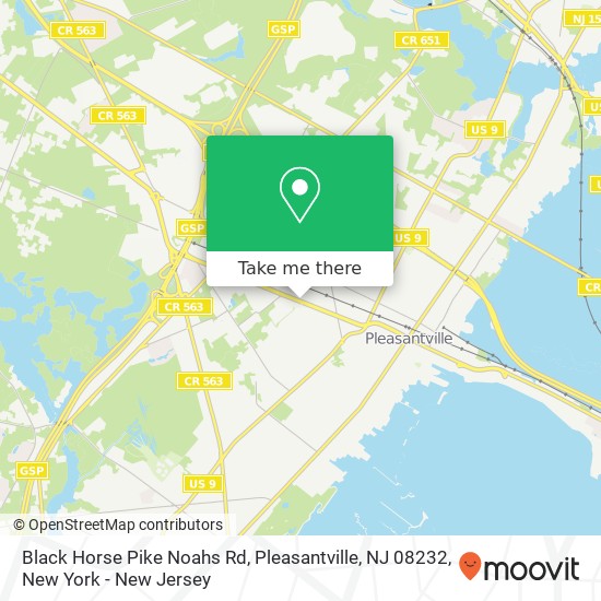 Mapa de Black Horse Pike Noahs Rd, Pleasantville, NJ 08232