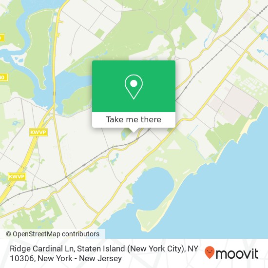 Ridge Cardinal Ln, Staten Island (New York City), NY 10306 map