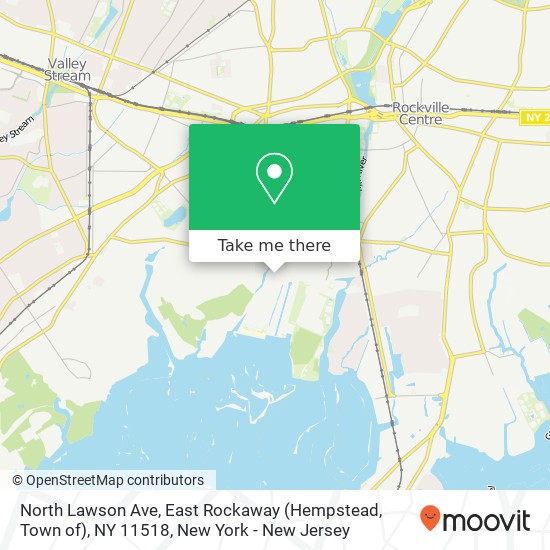 North Lawson Ave, East Rockaway (Hempstead, Town of), NY 11518 map