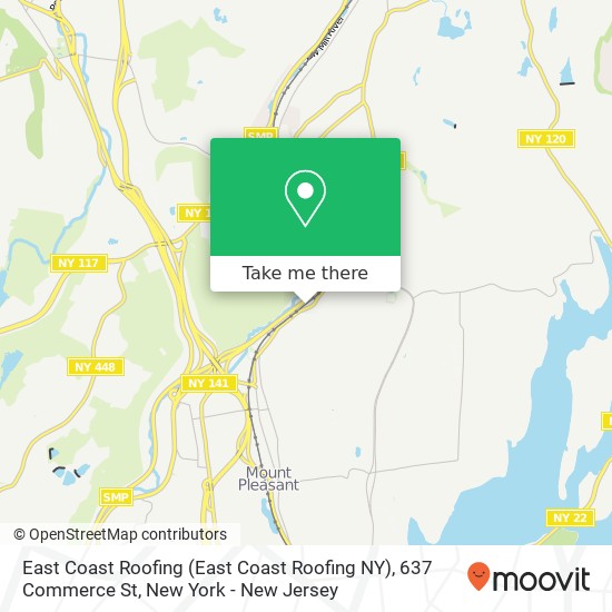 Mapa de East Coast Roofing (East Coast Roofing NY), 637 Commerce St