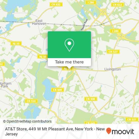 AT&T Store, 449 W Mt Pleasant Ave map