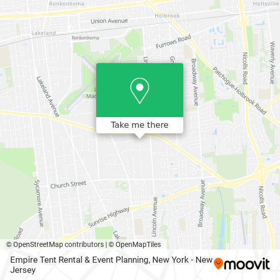 Mapa de Empire Tent Rental & Event Planning