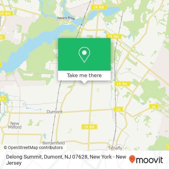 Mapa de Delong Summit, Dumont, NJ 07628