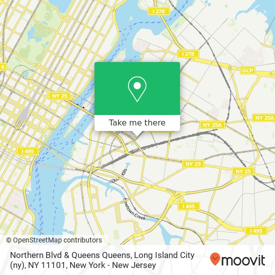 Mapa de Northern Blvd & Queens Queens, Long Island City (ny), NY 11101