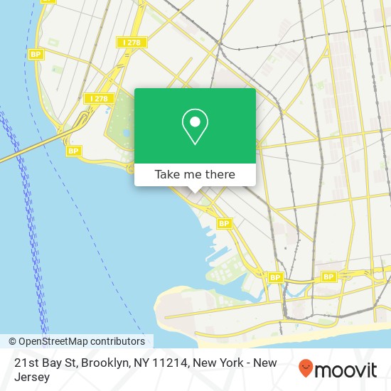 21st Bay St, Brooklyn, NY 11214 map