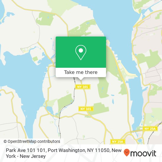 Mapa de Park Ave 101 101, Port Washington, NY 11050