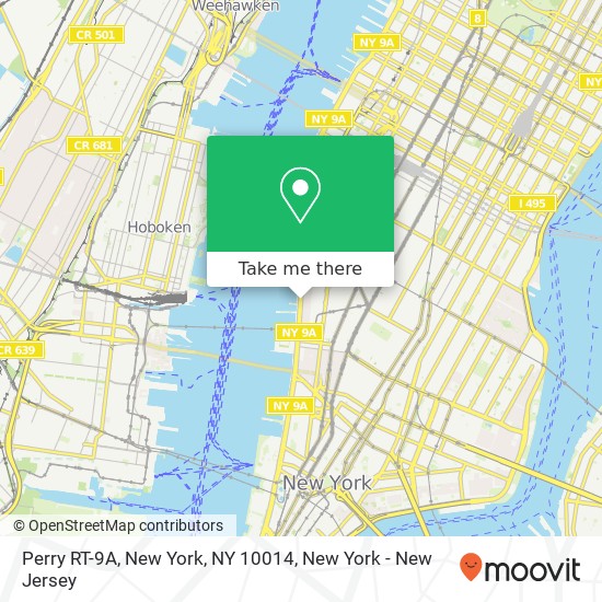 Mapa de Perry RT-9A, New York, NY 10014