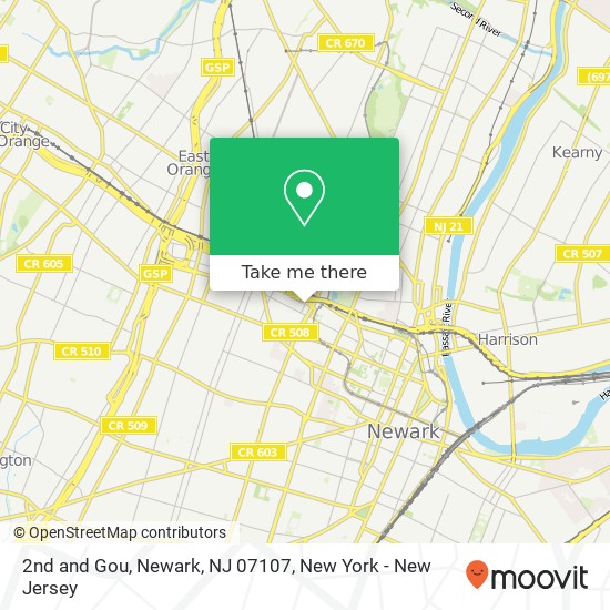 2nd and Gou, Newark, NJ 07107 map
