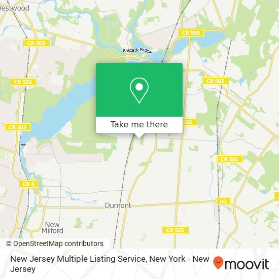 New Jersey Multiple Listing Service map