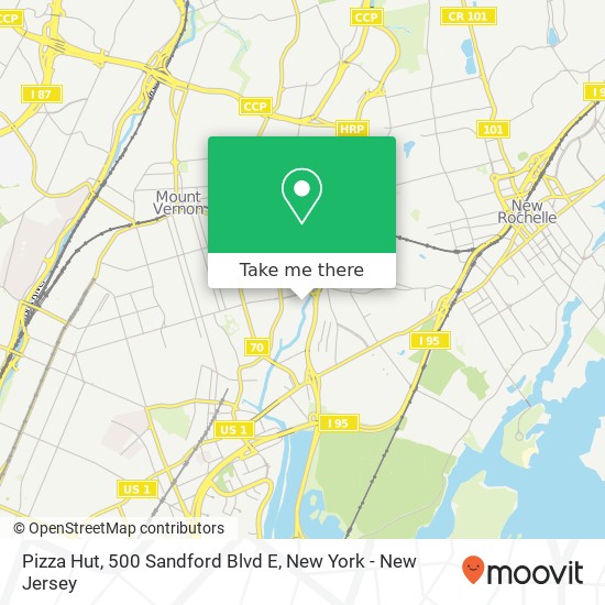 Mapa de Pizza Hut, 500 Sandford Blvd E