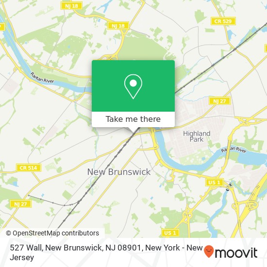 527 Wall, New Brunswick, NJ 08901 map