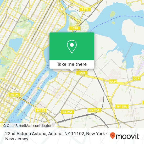 Mapa de 22nd Astoria Astoria, Astoria, NY 11102