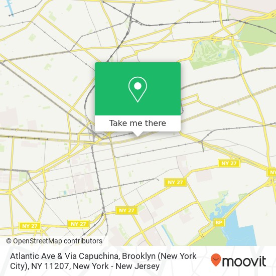 Atlantic Ave & Via Capuchina, Brooklyn (New York City), NY 11207 map