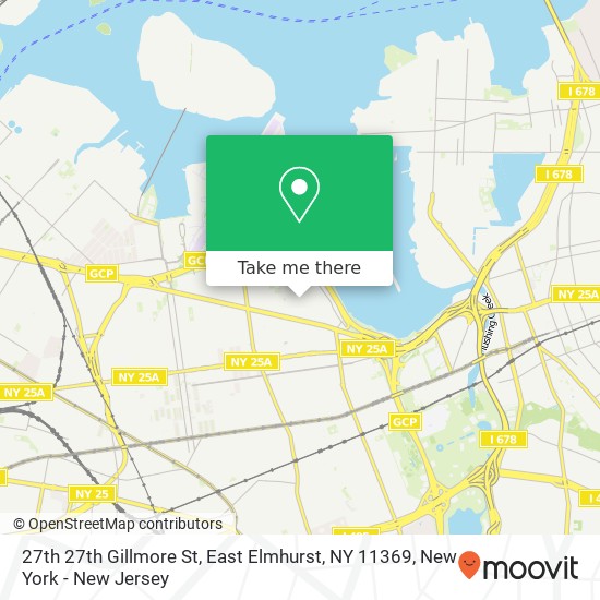 Mapa de 27th 27th Gillmore St, East Elmhurst, NY 11369