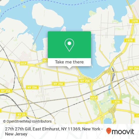 Mapa de 27th 27th Gill, East Elmhurst, NY 11369