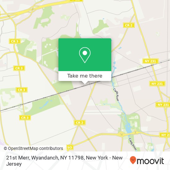 Mapa de 21st Merr, Wyandanch, NY 11798