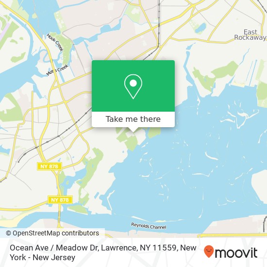 Mapa de Ocean Ave / Meadow Dr, Lawrence, NY 11559