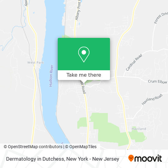 Dermatology in Dutchess map