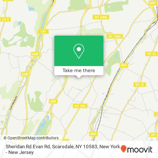 Sheridan Rd Evan Rd, Scarsdale, NY 10583 map