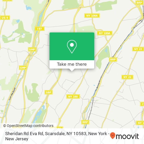 Sheridan Rd Eva Rd, Scarsdale, NY 10583 map