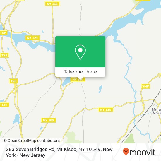 283 Seven Bridges Rd, Mt Kisco, NY 10549 map