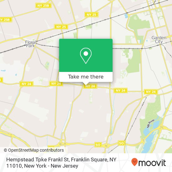 Hempstead Tpke Frankl St, Franklin Square, NY 11010 map