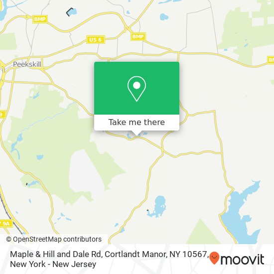 Mapa de Maple & Hill and Dale Rd, Cortlandt Manor, NY 10567