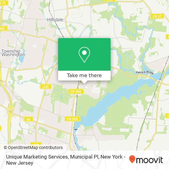 Unique Marketing Services, Municipal Pl map