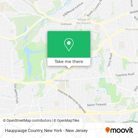 Hauppauge Country map