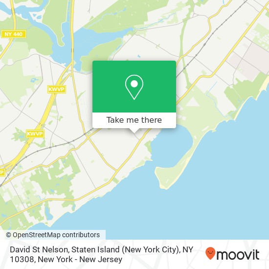 David St Nelson, Staten Island (New York City), NY 10308 map