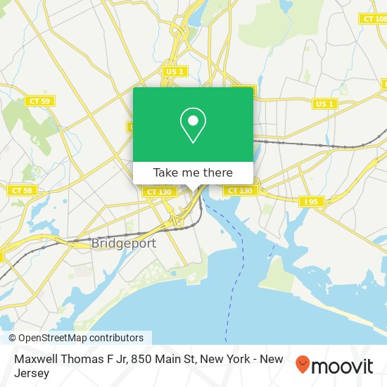 Mapa de Maxwell Thomas F Jr, 850 Main St