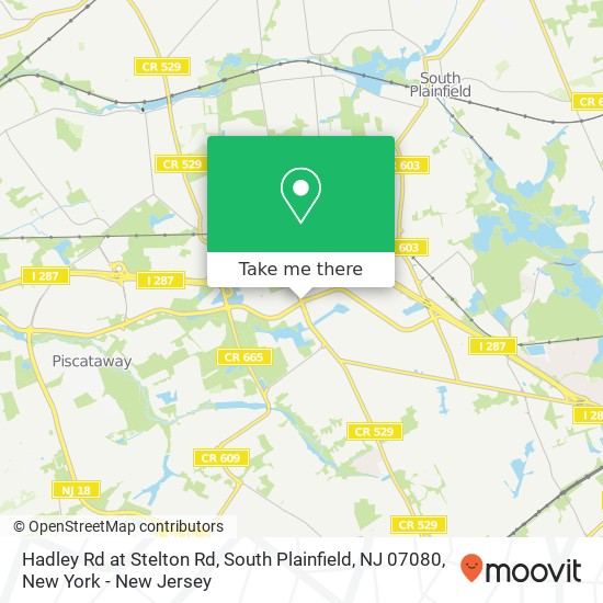 Mapa de Hadley Rd at Stelton Rd, South Plainfield, NJ 07080