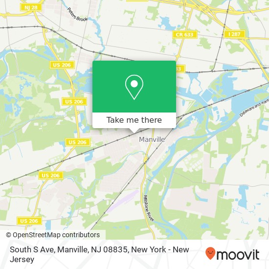 South S Ave, Manville, NJ 08835 map