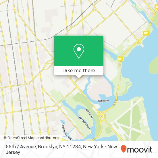 Mapa de 55th / Avenue, Brooklyn, NY 11234