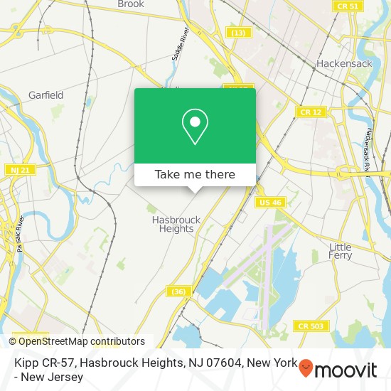 Kipp CR-57, Hasbrouck Heights, NJ 07604 map