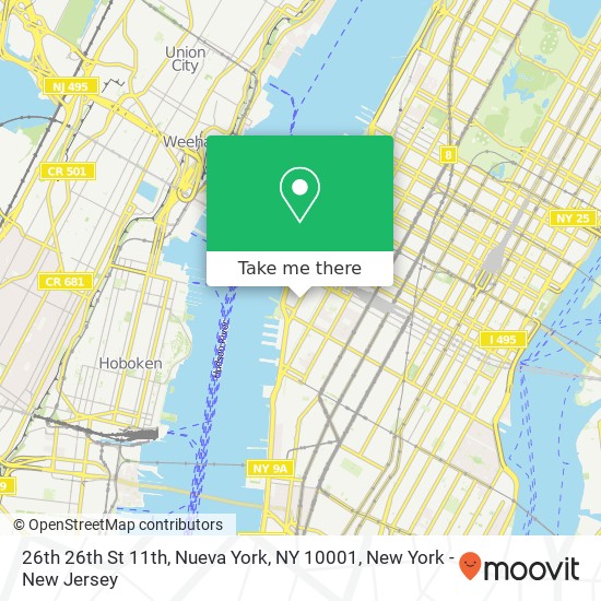 26th 26th St 11th, Nueva York, NY 10001 map