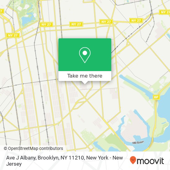 Ave J Albany, Brooklyn, NY 11210 map