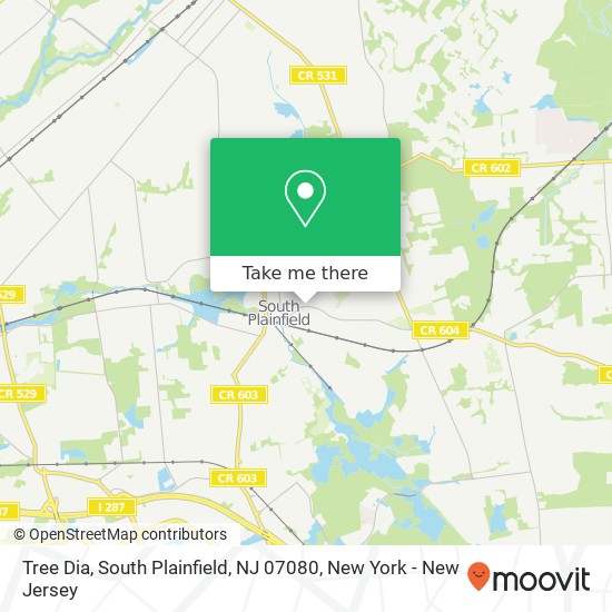 Mapa de Tree Dia, South Plainfield, NJ 07080