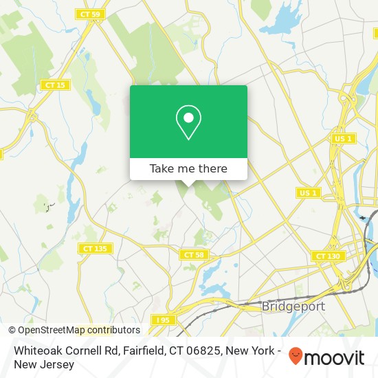 Whiteoak Cornell Rd, Fairfield, CT 06825 map