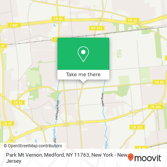 Mapa de Park Mt Vernon, Medford, NY 11763