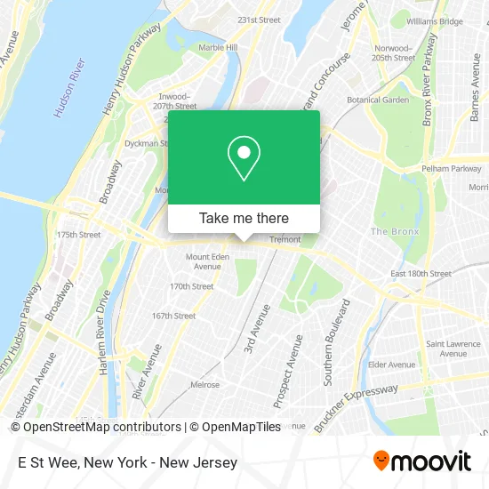 E St Wee map