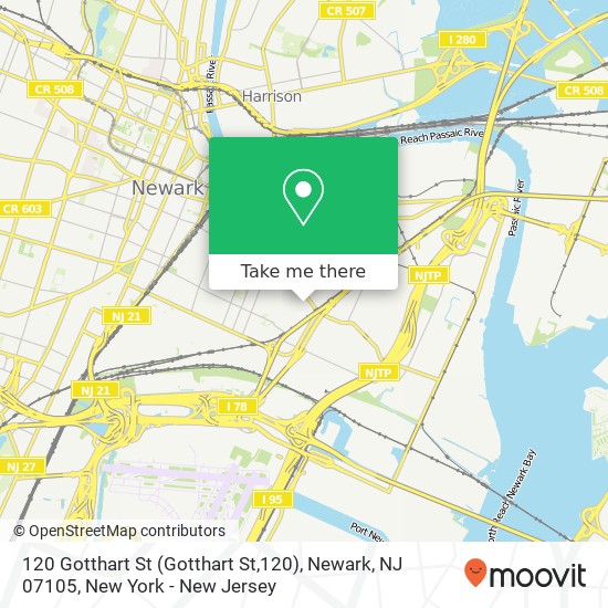 120 Gotthart St (Gotthart St,120), Newark, NJ 07105 map