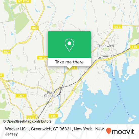 Weaver US-1, Greenwich, CT 06831 map