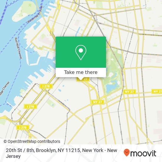 20th St / 8th, Brooklyn, NY 11215 map