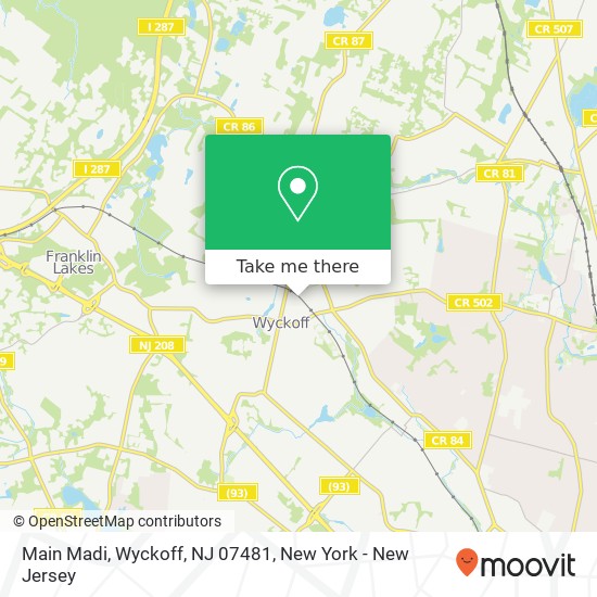 Main Madi, Wyckoff, NJ 07481 map