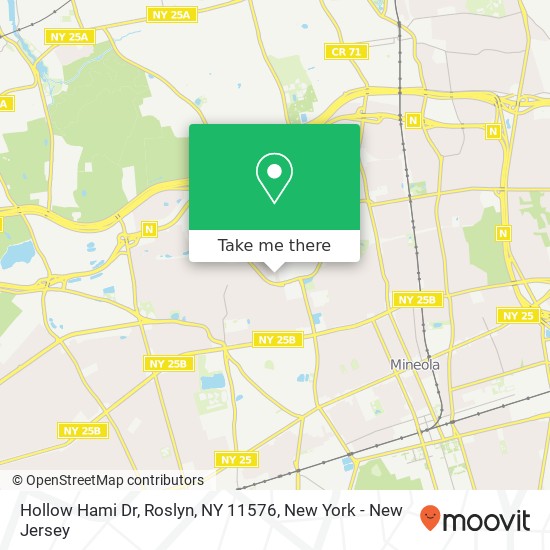 Mapa de Hollow Hami Dr, Roslyn, NY 11576