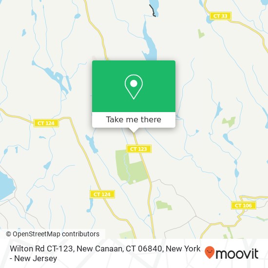 Wilton Rd CT-123, New Canaan, CT 06840 map