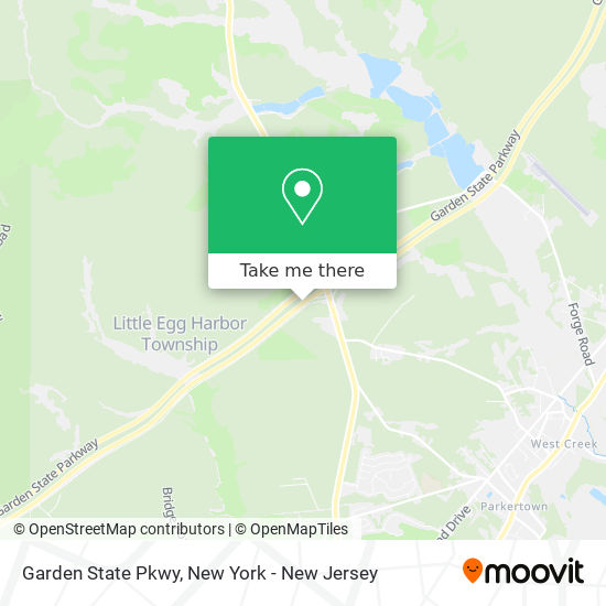 Garden State Pkwy map