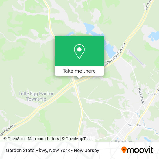 Garden State Pkwy map